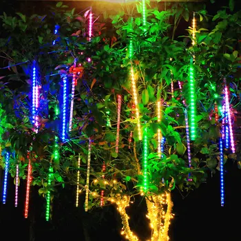 1/2/3/4 Uzstādīt Meteor Duša LED Pasaku String Gaismas Iela Vīt Vainagu, Ziemassvētku Rotājumi Mājās Āra Jauno Gadu Navidad