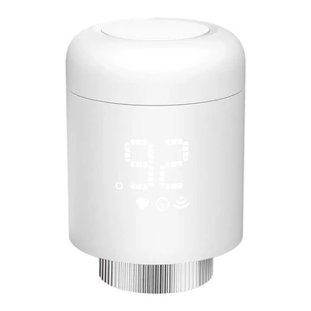 1 GAB. Tuya Zigbee termostatiskajiem Vārstiem Balts Viedo Bezvadu App Kontroles Apkures Termostats, Temperatūras regulators