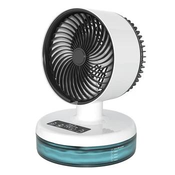 1 Gabals Mini Elektrisko Ventilatoru Mājas Darbvirsmas Darbvirsmas Strūklu Smidzināšanas Ventilators Portatīvie Mini Mitrināšanas Ventilators