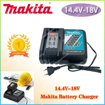 100%Oriģināls Makita DC18RC Akumulatora Lādētājs Makita 3A 6A 14,4 V 18V Bl1830 Bl1430 BL1860 BL1890 Rīks Power Lādētājs Usb 18VRC