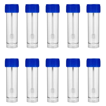 10pcs Plastmasas Plastmasas Paraugu Pudelītēm Urīna Parauga Tases Izkārnījumu Paraugu Kolekcijas Krūzes Plastmasas Paraugu Pudelīšu Testēšanai (25-30ML)