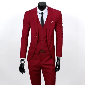 2023 Pavasara un Ziemas Jauno Vīriešu Līgavainis, Labākais Cilvēks Kāzu Tērps, Kleita Vīriešu Uzvalku Atbilstu Oficiālās Trīs gabals, kas Vīriešu Uzvalks