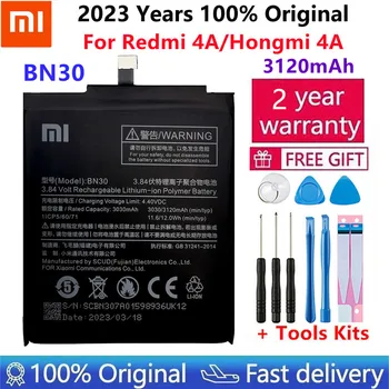 3120mAh New augstas kvalitātes BN30 Akumulatoru Xiaomi Redmi 4A sarkano rīsu 4a mobilā tālruņa noliktavā