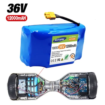 36V 12A akumulatora hoverboard uzlādējams li-ion battery pack li-ion šūnu elektrisko sevi līdzsvaru scooter hoverboard unicycle