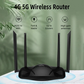 4G LTE CPE Hotspot WiFi Router 300Mbps 3LAN VPN Bezvadu Maršrutētāju, 5g Mifi Sim Karte RJ45 LAN Bezvadu Modems Atbalsta 32 Wifi Lietotājs