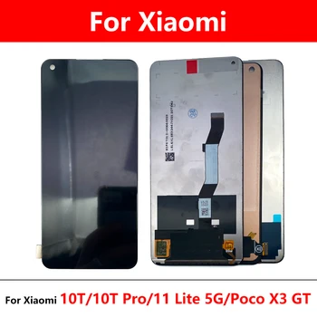 5 Gab. LCD Touch Screen Displejs Digitizer Assambly Par Xiaomi 10T 10T Pro 11 Lite 5G Poco X3 LCD GT