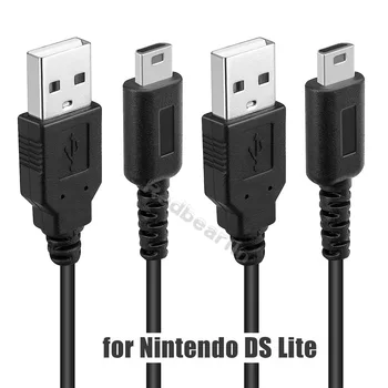 50-100gab Black USB Datu Power Lādētājs/Lādēšanas Kabeļa Svina Stieples Adapteris, Nintendo DS NDSL DSL