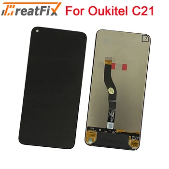6.4 collu OUKITEL C21 LCD+Touch Screen Digitizer Montāža 100% Testēti Jauni LCD Touch Digitizer Par OUKITEL C21-LCD Sensoru
