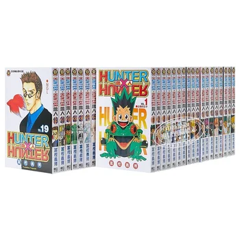 9 Grāmatas/Set Anime, HUNTER X HUNTER Komiksu Grāmatas 1-37 Apjomi Yoshihiro Toguri Japāņu Pusaudžu zinātniskās Fantastikas Neziņa Komiksu Grāmatu