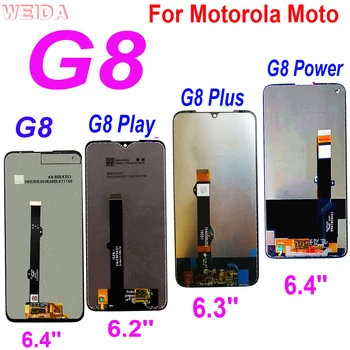 AAA+ LCD displejs Priekš Motorola Moto G8 XT2045 G8 Spēlēt XT2015 G8 plus LCD Displejs, Touch Screen Digitizer Montāža Moto G8 Power LCD