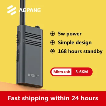 AEPANE A208 Walkie Talkie mini 5W Jaudu 168 stundu Gaidīšanas 5km Zvana Attālumā IP54 Ārā, Drošības Domofons Xiaomi radio