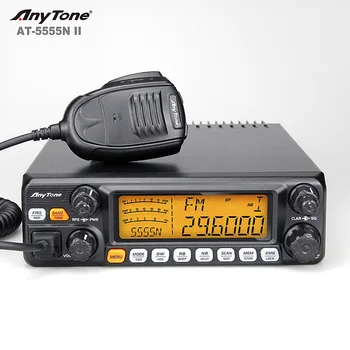 AnyTone 5555N 50W SSB liela Jauda, CB Radio 24.715~30.105 MHz ar Long diapazons CB Radio 25.615~30.105 MHz Uzstādīta Transportlīdzeklim Radio