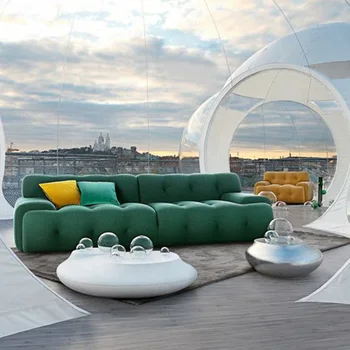Atpūtas Minimālisma Viesistaba Dīvāni Mūsdienu Dizaina Stūris Zaļā Atpūtas Grīdas Slinks Dīvāns Ziemeļvalstu Canape Konvertējamās Mēbeles
