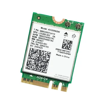 AX200 AX200NGW Tīkla Karte M. 2 NGFF WiFi Karti, Bluetooth, WiFi 5.0 6 2.4 G/5G 802.11 Ac/Ax WiFi Bezvadu Adapteris Karte