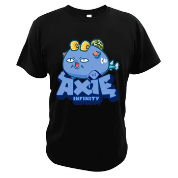 Axie Infinity Klasisks T-krekls Funny Jaunu Blockchain Spēle Kriptogrāfijas Tee Atdzist Homme Vasaras Mīksta 100% Kokvilnas Top ES Izmērs