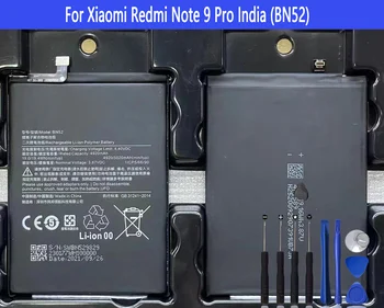 BN52 Akumulatoru Xiaomi Redmi, Ņemiet vērā, 9 Pro Indija Remonts Daļa Sākotnējās Jaudas, Telefona Baterijas Bateria