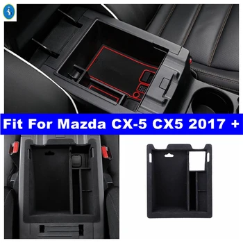 Centrālās Vadības Daudzfunkciju Konteineru Uzglabāšanas Kaste Tālrunis Paplāte Piederumu Vāks Mazda CX-5 CX5 2017 - 2022 Automātiskā Versija