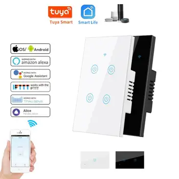 CORUI Tuya Zigbee 3.0 Smart Switch Smart Touch Switch MUMS Home Gaismas Sienas Poga Darbam Ar Alexa, Google Home Yandex