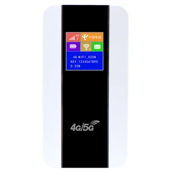 DNXT 4G LCD, Portatīvo Mobilo Wifi Rūteris, 4G Mogem MiFis Hotspot Ar Sim Karti 3000mAh Akumulators, Modem, WiFi, b818