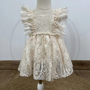 Don&Judy Savirmot Princese Kleitu Fotosesija Aksesuārus Rieva Mežģīnes Baby Girl Ziedu Tērpu, Ko Bērns Apģērba Foto Piederumi