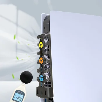 Dzesēšanas Ventilators PS5 ar RGB LED Gaismas Saderīgs ar PS5 Diski Edition un Digitālo Izdevums Playstation 5 Spēļu Accessorie