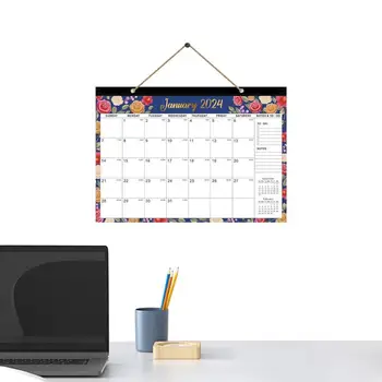 Galda Top Kalendārs 2024 Galda Kalendāri 18 Mēnešus, Plānošanas Kalendārs, Plānotājs Ar Ikmēneša Lapas 17x12 Cm Desktop Kalendārs