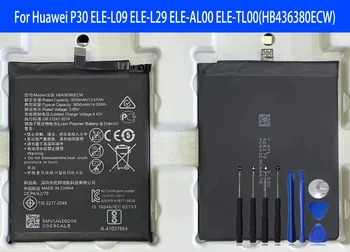 HB436380ECW Akumulatoru Huawei P30 ELE-L09 ELE-L 29 ELE-AL00 ELE-TL00 Sākotnējo Jaudu, Tālruņa Baterijas Bateria