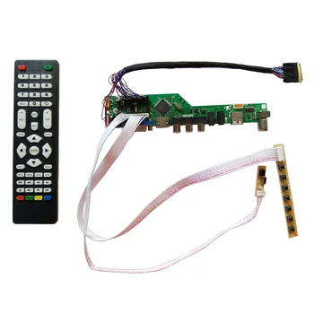 HDMI-USB AV VGA LTV PC LED LCD Kontrolieris Kuģa 15.6 collu 1366x768 N156BGE-L21 B156XW04 LCD Screeb