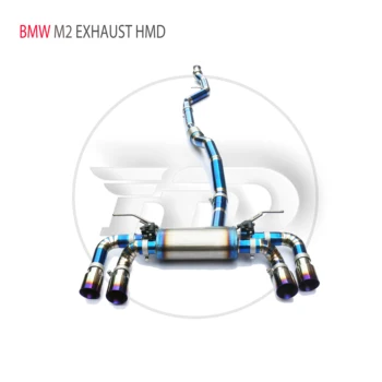 HMD Titāna Izplūdes Sistēmas Veiktspēju Catback Par BMW M2 F87 3.0 T Muffler Automašīnām Mainīgo Vārstu