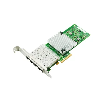 I350-4SFP PCI-Ex4 Gigabit Četru Ostas Optisko Šķiedru Serveri Portatīvo Tīkla Karte I350AM4 Čipu Tīkla Karte