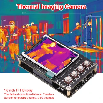 IS 8x8 infrared Thermal Imager Masīvs Temperatūras Sensors 7M Vistālāk Pamanīšanas Attālums Siltuma Attēlveidošana Kamera
