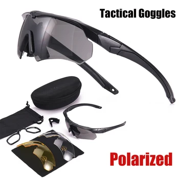 Jaunas Polarizētās Taktiskās Aizsargbrilles 3 Objektīvs Iestatīts Kāpšanas Brilles, Āra Sporta Pretvēja Nepievelk Putekļus Drošības Aizsardzības Brilles, Briļļu