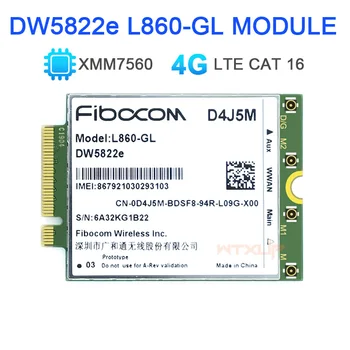 L860-GL D4J5M DW5822e 4G Modulis 1Gbps Cat16 4G Kartes M. 2 XMM7560 DELL Inspiron 7490 notebook/laptop