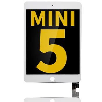 LCD Displejs Montāža Ar Digitizer Savietojams ar iPad Mini 5 (Sleep/Wake Sensors Flex Pre-installed) (Atjaunotas) (Balts)