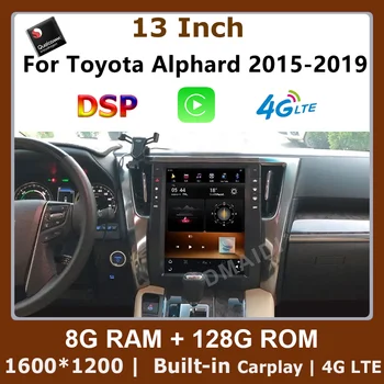 Liels Ekrāns ar 13 Collu Android 11 Toyota Alphard 2015-2019 Auto Multimediju DVD Stereo Radio Atskaņotāju, GPS Navigācija, Auto CarPlay
