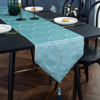 Locīšanas vilnis gulta asti dvieļu galda stērste Eiropas stila kafijas galdiņš pusdienu galda home hotel galda runner