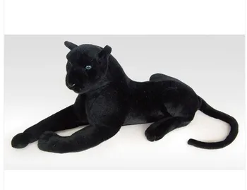 pildījumu dzīvnieku 100cm plīša guļ melns leopards rotaļlietas panther lelle lieliska dāvana bezmaksas piegāde w085