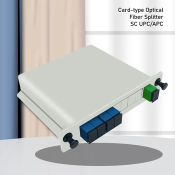 PLC Sadalītāja 1x4 SC UPC Fiber Optisko Splitter, Plakana Waveguide Tips SC Sadalītāja Kārba,1*4 Ātri Connecor Freeshipping, 5gab 10Pcs