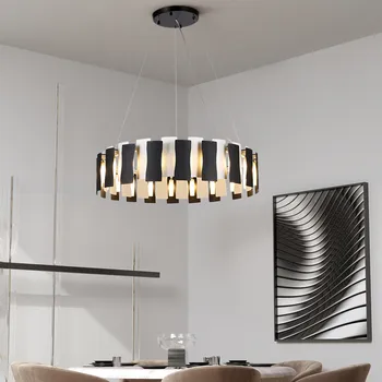 Postmodernisma vienkāršība Ziemeļvalstu ēdamistaba radošo klavieres lustra dzīvojamā istabā lampas apaļas guļamistaba dekoratīvās lustra