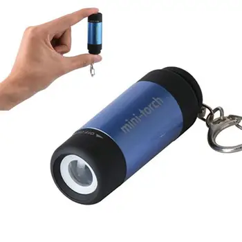 Pārnēsājams LED Lukturītis Gaismas Kabatas USB Uzlādējams Mini Keychain Atslēgu Gredzens Kempings Lukturīti, Kabatas Lukturi