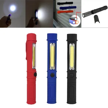 Pārnēsājams Mini COB Led Lukturīti Remonta Darbi Gaismas Lāpu Magnētisko Penlight Lampas Lanterna Pārbaudes apgaismojums Āra Kempings