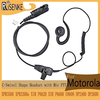 RISENKE XPR3500e Walkie Talkie austiņas Motorola XPR3000 XPR3300 XPR3000e XPR3300e E8600 E8608 DP2400 DP2600 Radio Austiņas