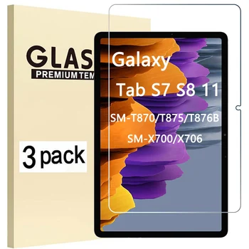 Rūdīta Stikla Samsung Galaxy Tab S7 S8 11 2020 2022 SM-T870 SM-T875 SM-T876B SM-X700 SM-X706 Planšetdatora Ekrāna Aizsargs Filmu