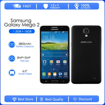 Samsung Galaxy Mega 2 G7508 Atjaunotas-Oriģināls Atbloķēt G750F 6.0