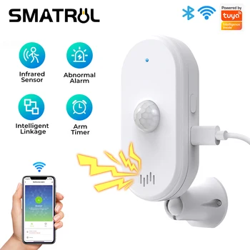 SMATRUL Tuya Smart Wifi bezvadu Pir Kustības Sensoru, Usb, Mājas Drošības Sistēmu Detektora Signāla App Tālvadības Laiks Apbruņošanu
