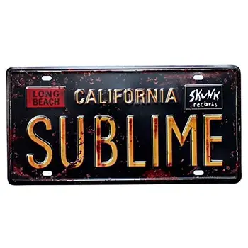 Smieklīgi Zīme Cildens Kalifornijas Vintage Metāla Skārda Zīme Sienas Zīme, Plāksne, Plakāts Mājās, Kafejnīca, Bārs, Krogs, Automašīnu Transportlīdzekļa numura zīme