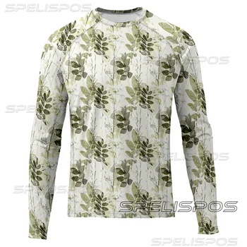 SPELISPOS Zvejas Krekls ar garām Piedurknēm UV Aizsardzību Ātri Sauss Apģērbs Āra Vīrietis Vasaras Zvejas Apģērbu UPF 50+ Sniegumu Topi