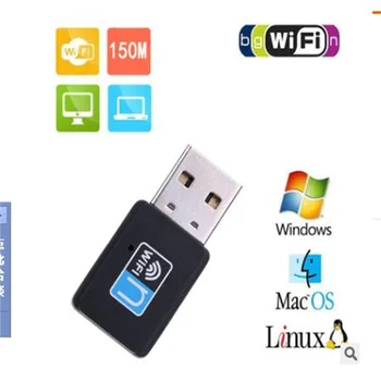 USB WiFi Adapteri 150M PC WiFi Dongle Bezvadu Notework Karte USB Wi Fi Uztvērējs