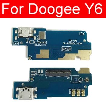 Uzlādēšana caur USB Portu, Ligzdu Kuģa Doogee Y6 Lādētāja USB kontaktu Dokstacijas Savienotāju Valdes Flex Cable Rezerves Daļas