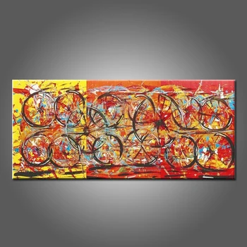 Vairumtirdzniecības Augstas Kvalitātes Anotācija Eļļas Glezna Mākslinieks Dizainu, Unikālu Dzīvojamo Istabu Sienas Mākslas Darbu Rokām Krāsotas Abstraktu Modernās Attēlu